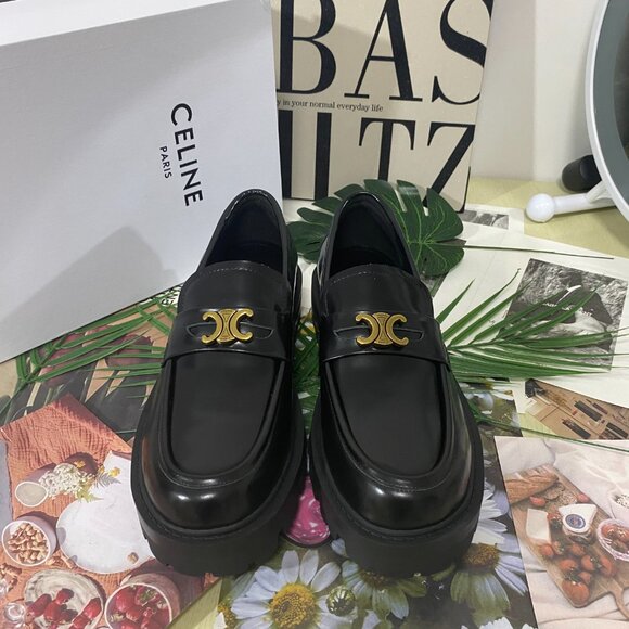 Celine Vintage Leather Loafers🌈🌈🌈🌈 - Picture 1 of 5